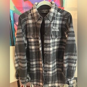 Harley-Davidson Black and Gray Plaid Jacket
